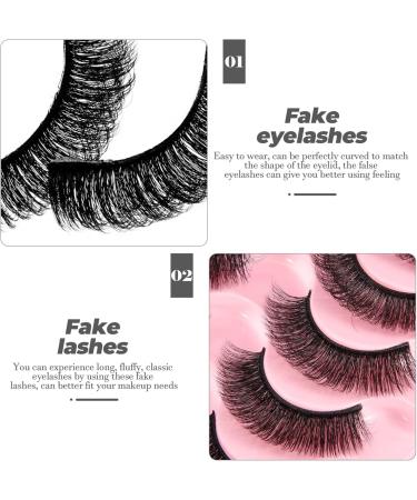 Healvian Fake Window Sticker False Eyelashes Natural Lashes 10 Pairs Fake Eyelash Artificial Lashes Makeup Fake Lashes Fluffy Eyelashes Extensions Fisherman Ornament - Buy Online on GoSupps.com