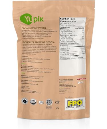 Yupik Organic Soy Protein Powder 90% Superfood Non-GMO Vegan Gluten-Free 250g 250 g (Pack of 1) - Buy Online on GoSupps.com