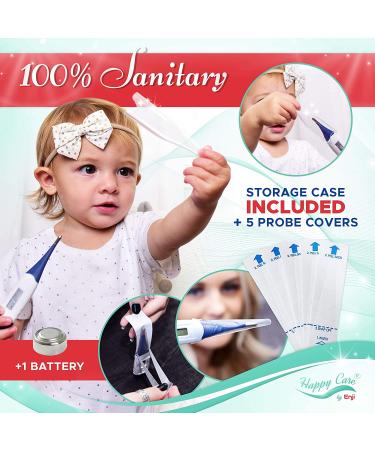 Digital Thermometer for Oral, Rectal, Armpit - Quick 10 Second Reading for Baby, Kids, Adults - Fever Termometro for Infants, Children, Pets - Buy Online on GoSupps.com
