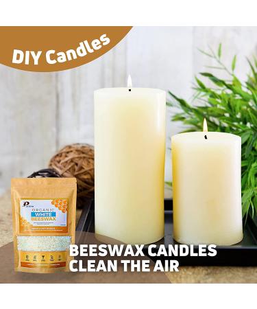 1LB USDA Certified Organic Beeswax Pellets - Pure White for Candle & Lotion Making | Food Grade & Pastilles for Candle Making & Lotion | Bees Wax Melts | PURIME - Buy Online on GoSupps.com