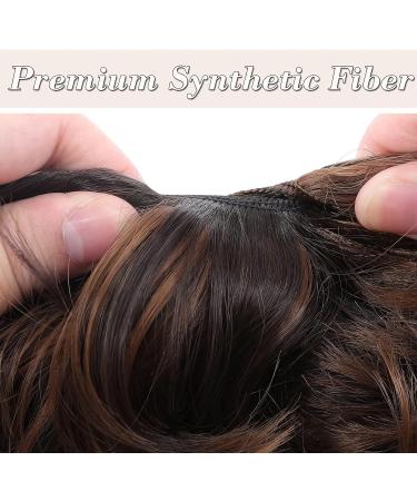 Synthetic Hair Bun Extension 45g - Dark Brown to Light Auburn Scrunchie - Buy Online on GoSupps.com