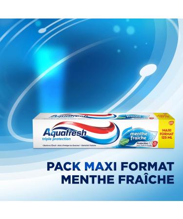 Aquafresh Triple Protection Toothpaste Fresh Mint For Strong Teeth and Fresh Breath Maxi Size 125ml - Buy Online on GoSupps.com