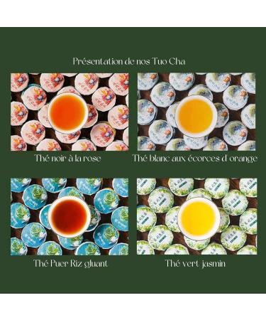 Add Fruits Th Grand Cru Mini Tuo Cha Assortiment 8 Galettes 48-58g Blanc Orange Vert Jasmin Noir Rose Puer Riz Gluant - Buy Online on GoSupps.com