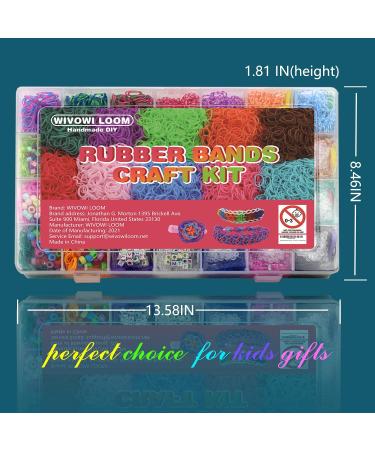 12800+ Rubber Bands Bracelet Kit | 28 Unique Colors | Loom Bracelet Craft Kit for Kids | Includes Accessories | Perfect Gift Set - Buy Online on GoSupps.com