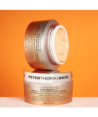 Peter Thomas Roth Potent-C Bright Plump Moisturizer 1.69 Fl Oz - Vitamin C & Collagen Anti-Aging Cream - Buy Online on GoSupps.com