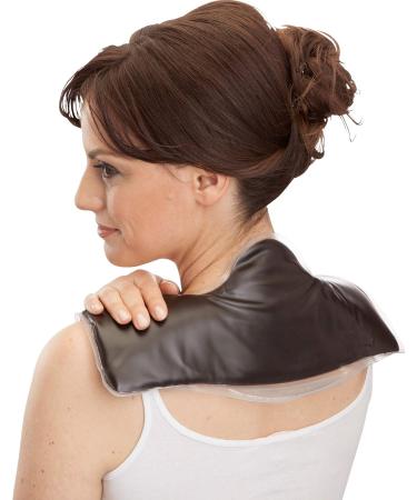 Moor Neck Warming Cushion | Natural Moss Filling | 8H Rheumatism Therapy | Comfy Neck Pillow | Fango Compress - 39x37x3 cm Black - Buy Online on GoSupps.com