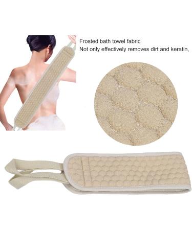 Exfoliating Back Scrubber Towel - Frosted Cotton Back Wash Sponge for Shower | International Shipping Available - Buy Online on GoSupps.com