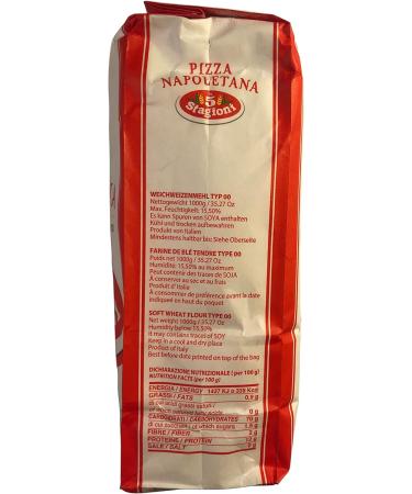 Le 5 Stagioni Pizza Neapolitan Italian 00 Flour 1kg - Authentic Napoletana Pizza Preparation - Buy Online on GoSupps.com