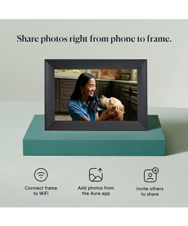 Aura Carver WiFi Digital Picture Frame - The Ultimate Gift | Effortless Setup & Free Unlimited Storage | Send Photos Easily from Your Phone | Gravel Carver - Buy Online on GoSupps.com