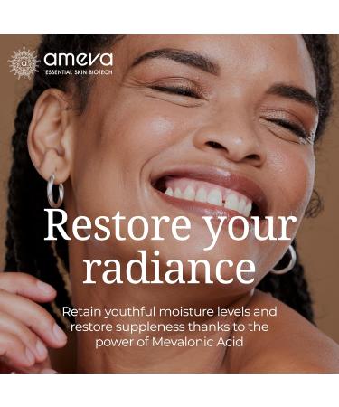 AMEVA Mevalonic Acid Skin Activating Moisturizer: 100% Plant-Based Vegan Anti-Aging Formula For Sensitive Skin Boosts Collagen Hyaluronic Acid and Retinol Reduces Redness Jojoba Oil Ceramides - Buy Online on GoSupps.com