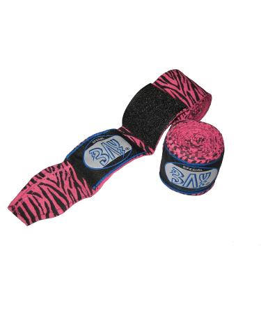 Bay Crazy Boxing Bandages - Camouflage Zebra Skull Pink & Red 2.5m x 5cm Fun & Stylish Perfect for Boxing Training - Shop Now! - Buy Online on GoSupps.com
