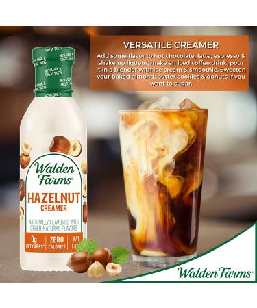 Walden Farms Hazelnut Coffee Creamer 12 oz - Non-Dairy Milk Substitute, Gluten-Free, Vegan - 2 Pack 12 Fl Oz Bottles - Buy Online on GoSupps.com