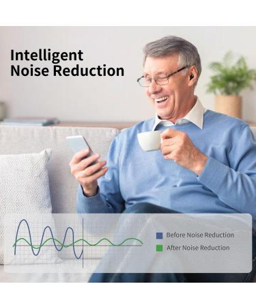 Rechargeable Noise Canceling Hearing Aids for Seniors - HearCare Nano Amplifiers with Charging Case and Anti-lost Lanyard (Beige) - Buy Online on GoSupps.com