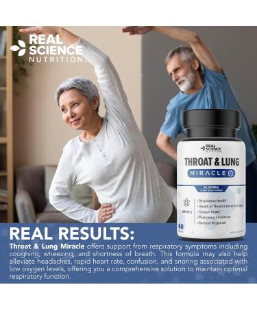 Real Science Throat & Lung Detox Capsules to Clear Mucus Sore Throat & Support Breathing Lung Support Supplement with Vinitrox GABA Vitamin C & D for Long-Term Cough & Respiratory Relief 60 Caps - Buy Online on GoSupps.com