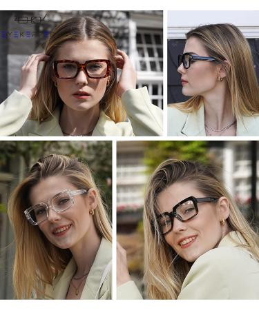 Eyekepper 4 Pack Oversized Square Reading Glasses for Women - 1.5x Magnification - 4 Pairs Mix - Buy Online on GoSupps.com