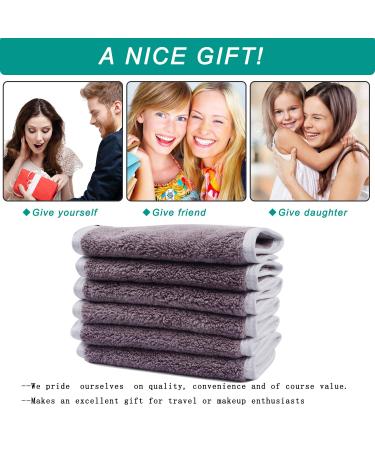 Buy Kinhwa Microfiber Makeup Remover Cloths - 6 Pack Ultra Soft & Reusable (15x30cm) - Perfect for Face Cleansing - Purple - Buy Online on GoSupps.com