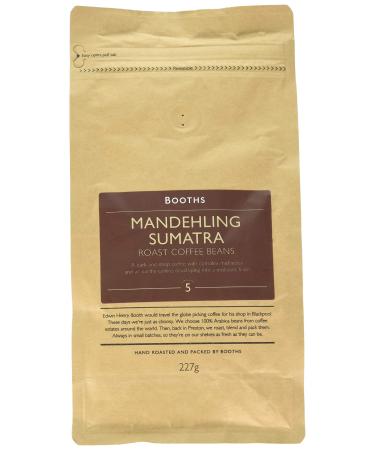 Booths Mandehling Sumatra Roast Coffee Beans 227g