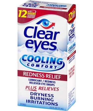 Clear Eyes Cooling Comfort Relief Eye Drops 0.5 Fl Oz - Redness Relief Solution - Buy Online on GoSupps.com
