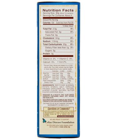 Buy Blue Diamond Almond Cracker Crisps - Original Almond 4.25 oz | Crunchy Snack - Buy Online on GoSupps.com