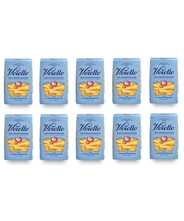 Barilla Voiello La Penna Zito Rigata No. 155 Pasta 100% Italian Wheat 500 g Durum Wheat Semolina Bronze Design