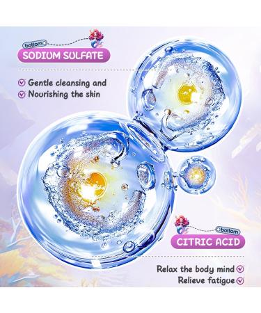  MagiSel Children's bath bombs mermaid design organic natural educational bath experience with animal figurines birthday and bath gift 100g - Buy Online on GoSupps.com