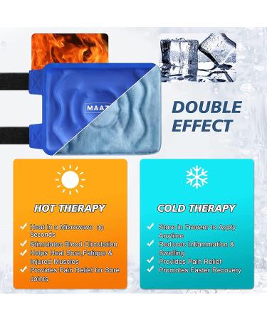 MAAZO Knee Ice Pack Wrap - Hot & Cold Therapy for Knee Pain Relief & Injuries - Buy Online on GoSupps.com