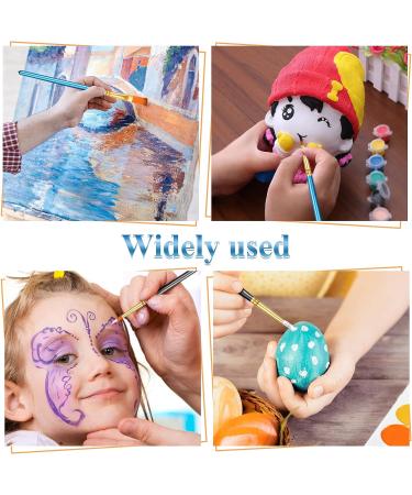 20 Pcs Paint Brush Set for Acrylic, Watercolor, Oil - Miniature Detailing & Rock Painting - Buy Online on GoSupps.com
