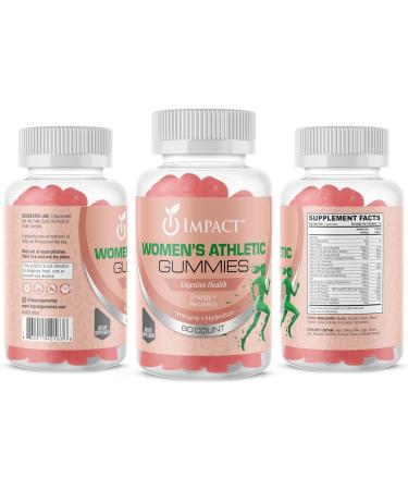 IMPACT Multivitamin for Women Gummies Daily Women Vitamins with A C D3 B12 - Biotin & Magnesium for Energy Endurance - Recovery & Immune Support Vegan 60 Count - Buy Online on GoSupps.com