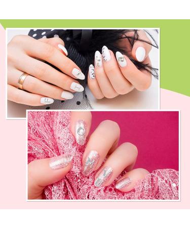 104-Piece 3D Letter Nail Studs & Rhinestone Crystal Decals | Alphabet Nail Art Decoration in Silver for Women & Girls - Buy Online on GoSupps.com