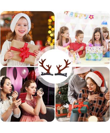 Christmas Reindeer Hair Clips - Dragon Horn Hair Ornament - Deer Horn Barrettes Ornament Accessories for Friends Women Family coffee dragon corner - Buy Online on GoSupps.com