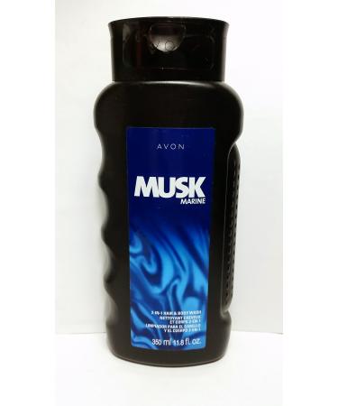 Avon Musk Marine 2 in 1 Hair & Body Wash 8 Fl Oz