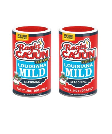 All Purpose Cajun Seasoning Mild 8 oz Ragin' Cajun (Pack of 2) Mild Seasoning 8 Ounce (Pack of 2)