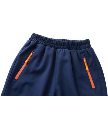 DANFGEA Kids Snow Ski Pants - Waterproof, Windproof Fleece Lined Snowboard Pants for Boys and Girls - Navy Blue, Size 12Y - Buy Online on GoSupps.com