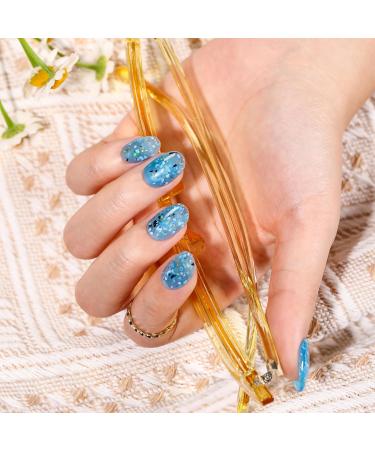 BLUESKY Gel Nail Polish Flower Gel Bluebell Breeze BFL05 Blue Jelly Long Lasting Chip Resistant (Requires Drying Under UV or LED Lamp) - Buy Online on GoSupps.com