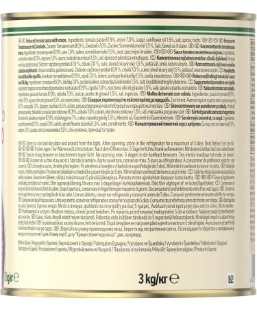 BUITONI Sauce Tomate Intense 3kg - Avec Morceaux - Concentr e aux Oignons - Pr te- -l'Emploi - D j Assaisonn e - Tomates 100% Espagnoles - Sugo Intenso di Pomodoro - Bo te de 3 Kg Sauce tomate concentr e aux oignons 3kg - Buy Online on GoSupps.com