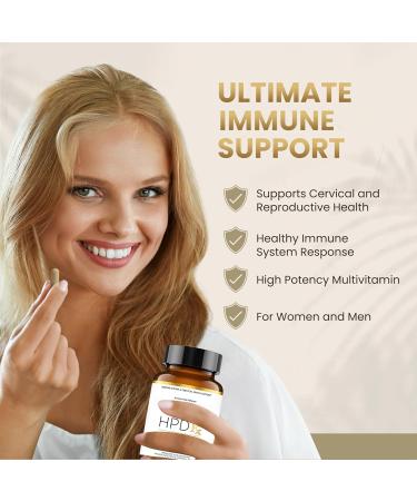 HPD Rx ONE Immunity Boost Multivitamin Supplements for Women and Men | Advanced Immunity Defense Support | Helps Immune Response | 1-Month Supply, 180 Capsules, Pack of 1 180 Count (Pack of 1) - Buy Online on GoSupps.com
