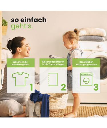 BiOHY Detergent Sheets (6 x 60 Pieces) | Sustainable Travel Detergent | Multi-Use & Without Plastic | Biodegradable Washing Paper | Water-Soluble Detergent Strips for Washing Machines (Wasch Bl tter) 360 count (Pack of 1) - Buy Online on GoSupps.com
