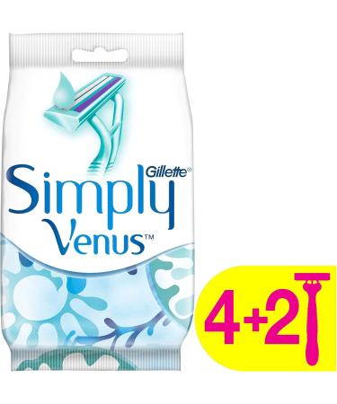 Gillette Simply Venus 2 Disposable Razors for Women - 12 Comfort Blades | International Shipping Available - Buy Online on GoSupps.com