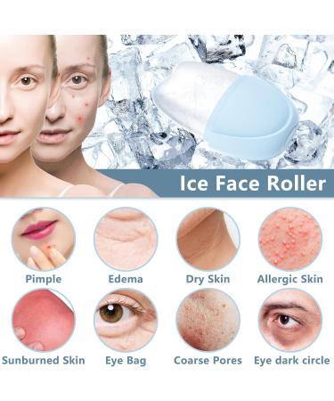 Buy Hianjoo Ice Roller - Best Face & Eye Ice Massage Device | Reduce Swelling Relax with Silicone Ice Cream Scooter - Blue - Buy Online on GoSupps.com