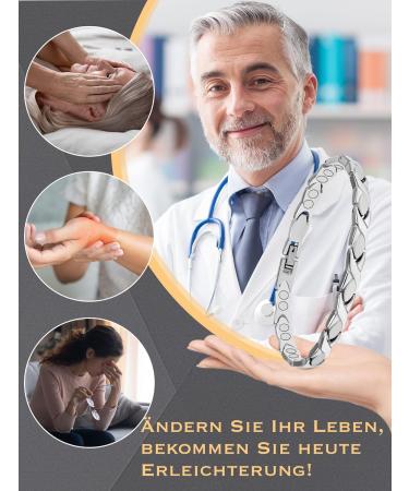 Jeracol Magnetic Hardship Women s Bracelet | Stainless Steel Pain Relief & Arthritis Support | Adjustable Therapeutic Ring in Gift Box - Energetix Silver - Buy Online on GoSupps.com