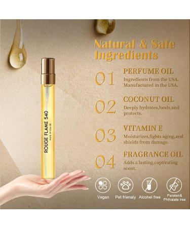 Pheromones Perfume for Women and Men- Inspired by B.accarat R.ouge 540 Enhanced Scents & Long Lasting Feromonas Perfume Oils Cologne Wife Christmas Gift Ideas Travel Size 0.4oz/12 mL-Rouge Flame Rouge Flame 540 With Phero - Buy Online on GoSupps.com