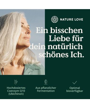Buy Nature Love Coenzyme Q10 - 200mg Vegan Capsules | 120 High-Dose Capsules | Herbal Fermentation | Made in Germany - 4 Month Supply - Buy Online on GoSupps.com