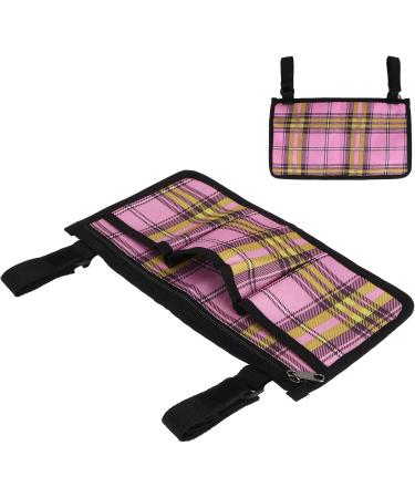 Hanging Pouch Wheelchair Multipocket Wheelchair Accessories Rollator Organizer Multifunctional for Wallet Sundries(Rose Red Check) - Buy Online on GoSupps.com