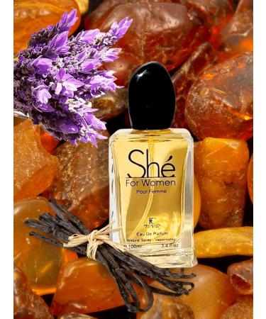 SHE FOR WOMEN EAU DE PARFUM 3.4 FL. Oz. Chypre Fruity fragrance for women. - Buy Online on GoSupps.com