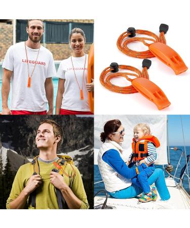 Super Loud Trill Pipe - 2 Pack Emergency Signal with Reflective Lanyard for Boating Camping Hiking & Swimming Safety - Buy Online on GoSupps.com