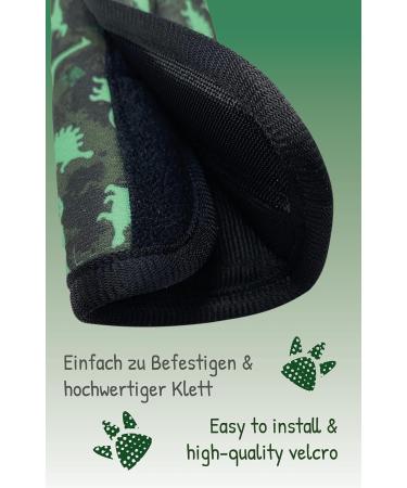 HECKBO Kids Car Seat Belt Pads - Dinosaur Design | Seat Belt Protectors for Kids and Babies | Ideal for Car Booster Seats and Bicycles | 1 Piece - Buy Online on GoSupps.com