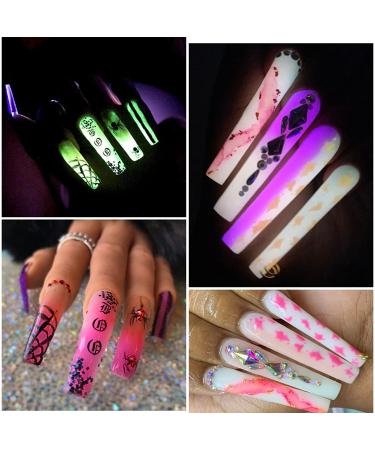 BURANO Glow in The Dark Poly Extension Nail Gel Kit with LED Lamp - Nail Extension Builder Gel for Salon-quality Nails - Buy Online on GoSupps.com
