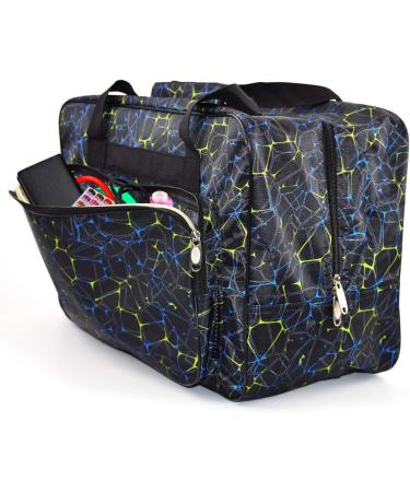 TLBTEK Black Sewing Machine Carrying Case - Durable Canvas Tote Bag with Pockets for Portable Sewing Machine Storage - Buy Online on GoSupps.com
