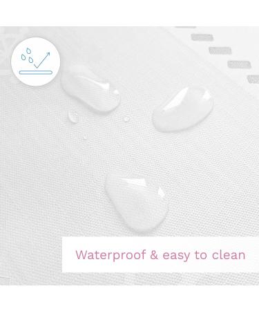 Baby Hard Base Changing Mat/Top Changer 70x50 cm fits 120x60 cm Cot Unisex Wedge Anti Roll Nappy Newborn Baby Waterproof Changing Mat with Raised Edges (Papa Bear) - Buy Online on GoSupps.com