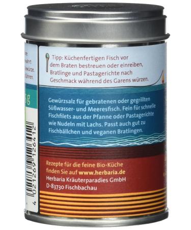 Buy Herbaria Fish Ahoy Organic Fish Spice M-Can 2-Pack (170g) | Premium Seafood Seasoning for Global Shipping - Buy Online on GoSupps.com